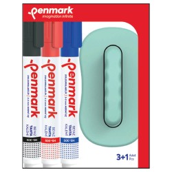 PENMARK HS305 TK3S BEYAZ TAHTA KALEMİ 3LÜ SET+ SİLGİ