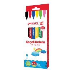 PENMARK HS705 6 SÜPER YIKANABİLİR KEÇELİ KALEM 6LI SET
