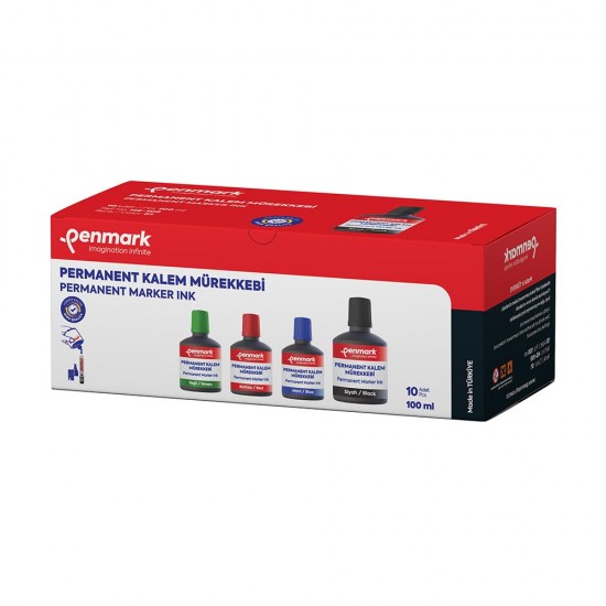 PENMARK HS109 01 PERMANENT KALEM MÜREKKEBİ 100ML SİYAH