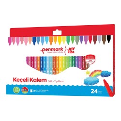 PENMARK HS705 24 SÜPER YIKANABİLİR KEÇELİ KALEM 24LÜ SET