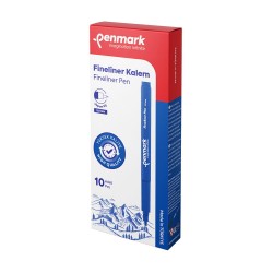 PENMARK HS800 02 FİNELİNER KALEM 06MM JAPON UÇ MAVİ