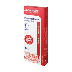PENMARK HS800 03 FİNELİNER KALEM 06MM JAPON UÇ KIRMIZI