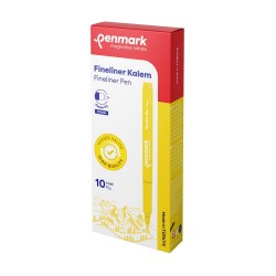 PENMARK HS800 08 FİNELİNER KALEM 06MM JAPON UÇ SARI