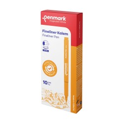 PENMARK HS800 09 FİNELİNER KALEM 06MM JAPON UÇ TURUNCU