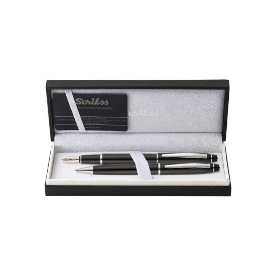 SCRİKSS 35 TÜKENMEZ+DOLMAKALEM TAKIM SİYAH