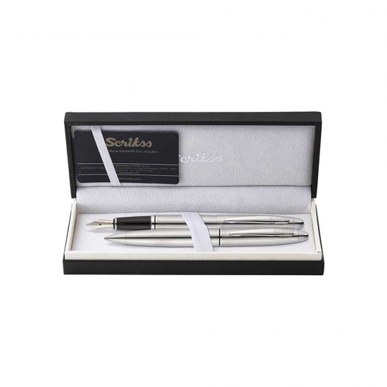 SCRİKSS 88 TÜKENMEZ+DOLMAKALEM TAKIM KROM