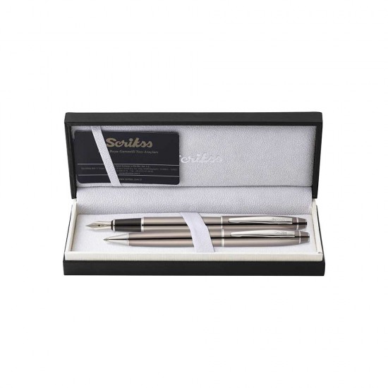 SCRİKSS 35 TÜKENMEZ+DOLMAKALEM TAKIM TİTANİUM