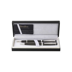 SCRİKSS 38 TÜKENMEZ+DOLMAKALEM TAKIM SİYAH KROM