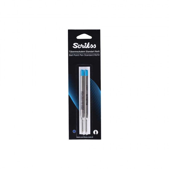 SCRİKSS DEV REFİL STANDART MAVİ 2Lİ BLS