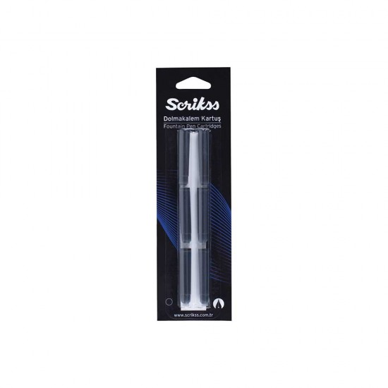 SCRİKSS DOLMAKALEM KARTUŞU SİYAH 6LI BLS