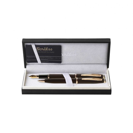 SCRİKSS 39 TÜKENMEZ+DOLMAKALEM TAKIM ROSE GOLD