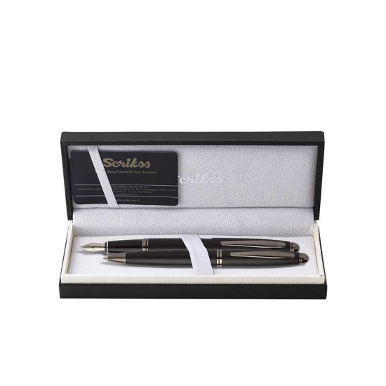 SCRİKSS 88 TÜKENMEZ+DOLMAKALEM TAKIM MAT SİYAH