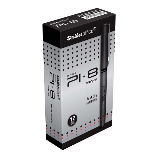SCRİKSS PI8 ROLLER 07MM SİYAH 12Lİ KT