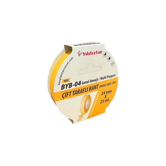 YILDIZLAR BYB-04 ÇİFT TARAFLI BANT 24X25M
