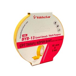YILDIZLAR BYB-13 ÇİFT TARAFLI KÖPÜK  BANT 18X5M