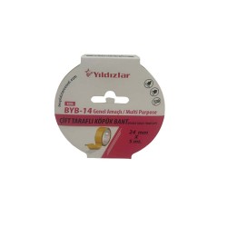 YILDIZLAR BYB-14 ÇİFT TARAFLI KÖPÜK  BANT 24X5M