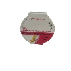 YILDIZLAR BYB-15 ÇİFT TARAFLI KÖPÜK BANT 36X5M