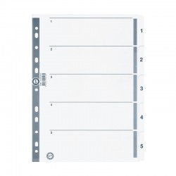 SERVE 5323 SEPERATÖR 1-5 RAKAM ŞEFFAF