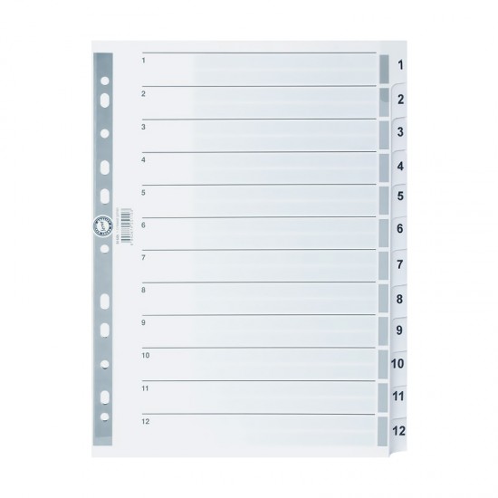 SERVE 5325 SEPERATÖR 1-12 RAKAM ŞEFFAF