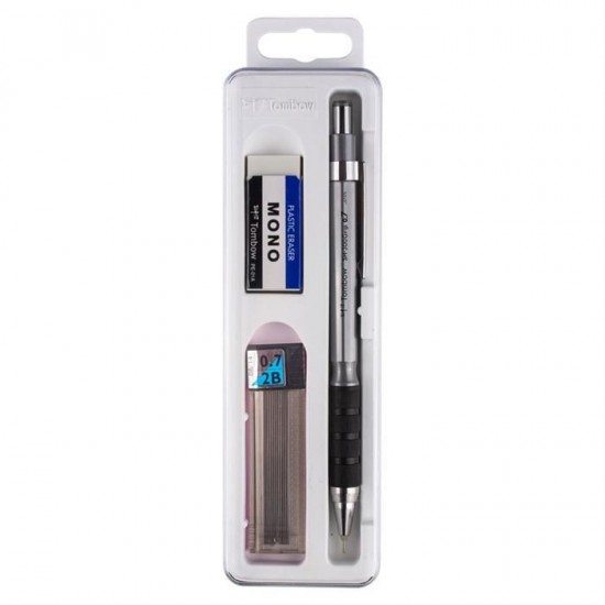 TOMBOW SH-300 GRİP 07MM VERSATİL OKUL SETİ METALİK KURŞUN