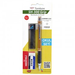 TOMBOW SH-300 GRİP 07MM VERSATİL OKUL SETİ METALİK ALTIN