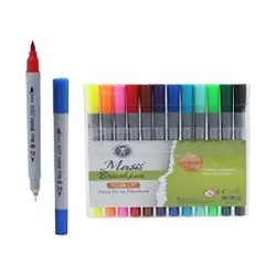 MASİS S5204-24C BRUSHPEN FİNELİNER FIRÇA UÇ 24 RENK