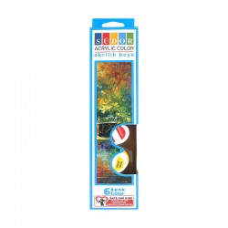SÜDOR SD121 AKRİLİK BOYA 20ML 6 RENK TAKIM ŞİŞE