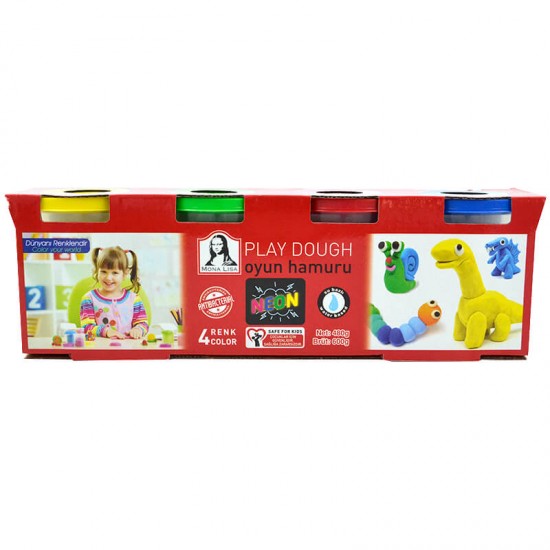 SÜDOR SD244F OYUN HAMURU MONALİSA 4X120GR NEON