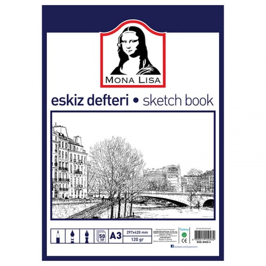 SÜDOR BN05-3 SRT KPK MONA LİSA ESKİZ DEF A3 120GR 50YP