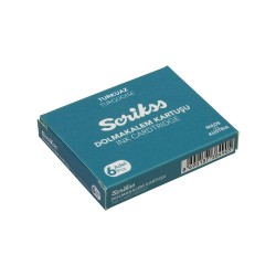 SCRİKSS DOLMAKALEM KARTUŞ TURKUAZ 6LI PAKET