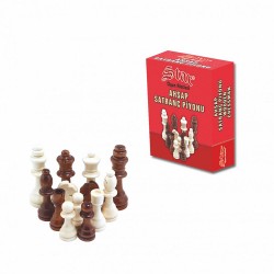 STAR 1050217 SATRANÇ PİYONU AHŞAP NO:4 1810 TURUNCU