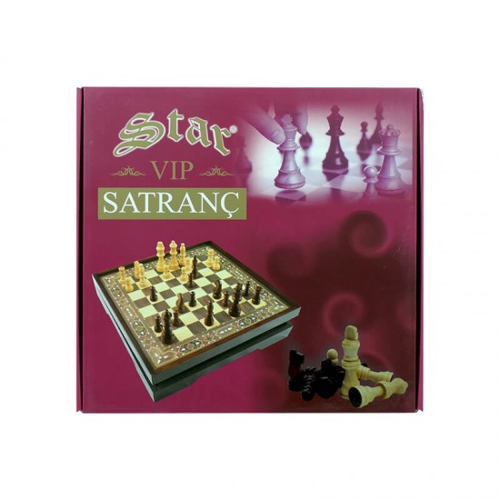 STAR 1050439 VİP SATRANÇ TAKIMI CEVİZ KÜÇÜK