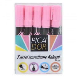 PİCADOR 421 PASTEL FOSFORLU KALEM PEMBE