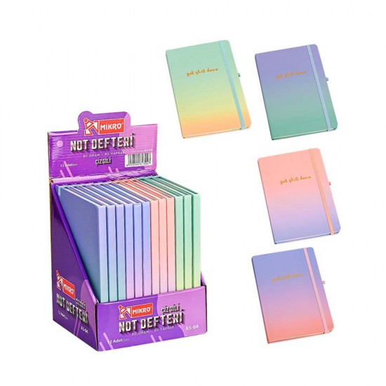 MİKRO A504 STANDLI NOT DEF ÇİZGİLİ 12Lİ STN