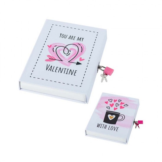 MİKRO HT56 BEYAZ KALP KİLİTLİ HATIRA DEF