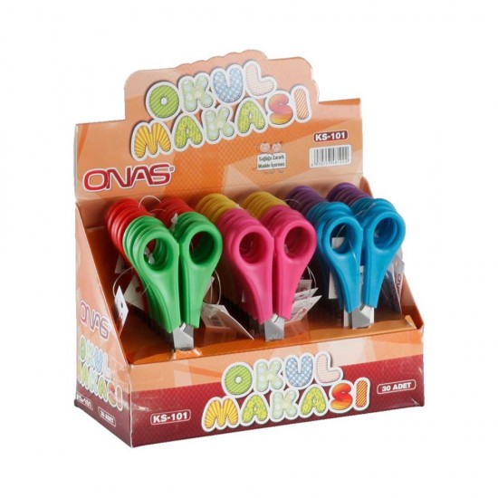 MİKRO KS-101 OKUL MAKASI 30LU KT