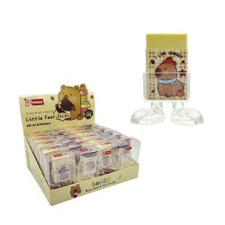 MİKRO ER-813 LUCKY BEAR LİTTLE FEET CHOCOLATE SİLGİ 24LÜ KT