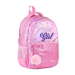 MİKRO MUGGLE MU-9039 SUPER GIRL KOLEKSİYONU İLKOKUL ÇANTASI