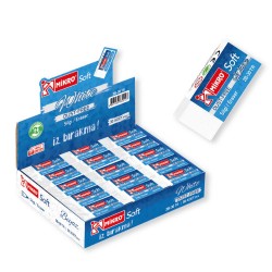 MİKRO 2B-30TR BEYAZ SOFT SİLGİ 30LU KT