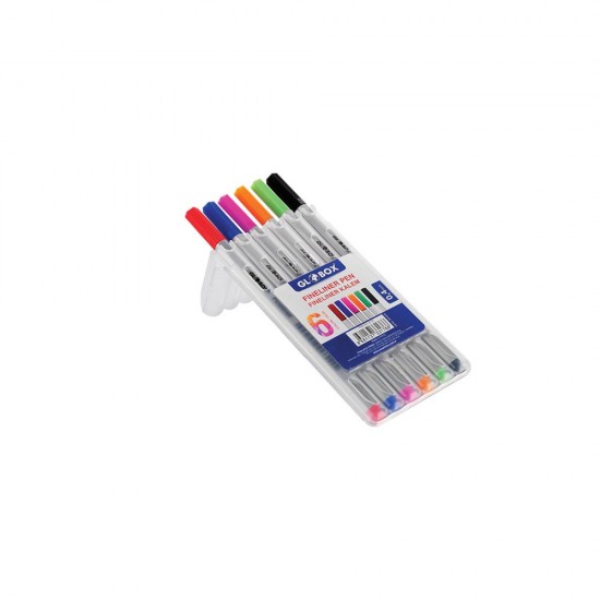 GLOBOX 3176 FINELINER KALEM 6LI PP