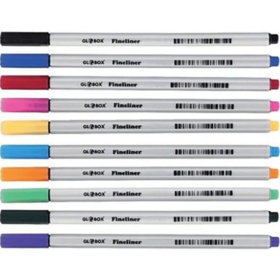 GLOBOX 6314 FINELINER KEÇELİ KALEM SARI