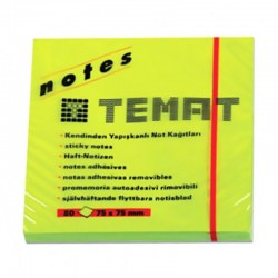 TEMAT 10935 YAP.NOT KAĞIDI 75X75 YEŞİL
