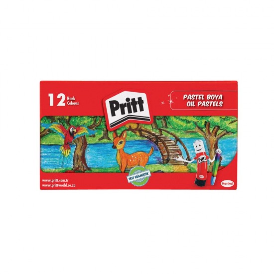 PRİTT 1048061 PASTEL BOYA KARTON KT 12Lİ