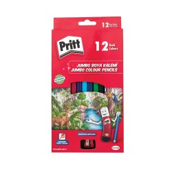 PRİTT 1219733 KURUBOYA KALEMİ 12Lİ JUMBO ÜÇGEN