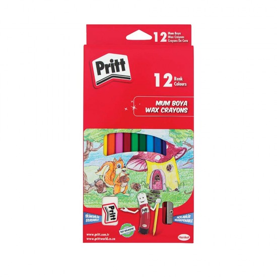 PRİTT 1433960 PASTEL BOYA SİLİNEBİLİR 12Lİ