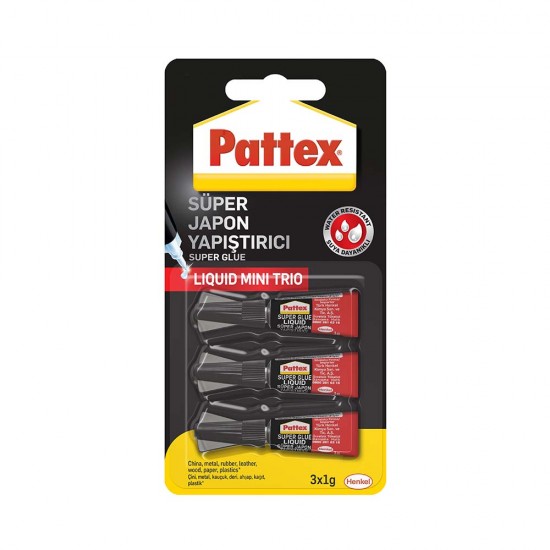 PATTEX 1943764 SÜPER HIZLI GL MINI TRIO 3X1GR