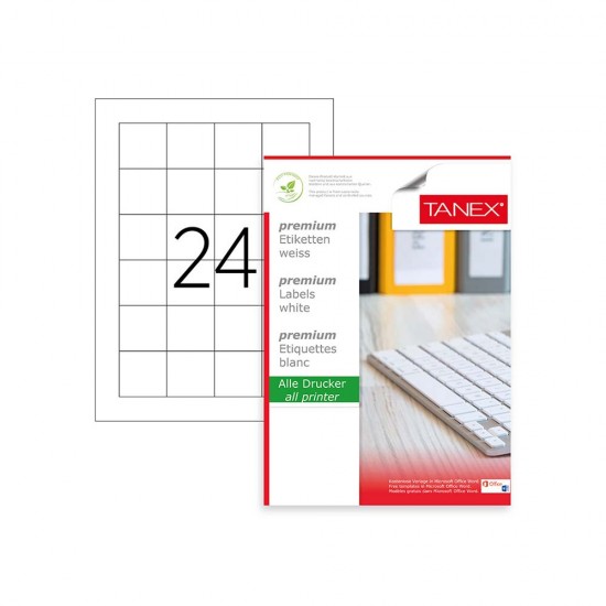 TANEX TW-2042 LAZER ETİKET 42X42MM