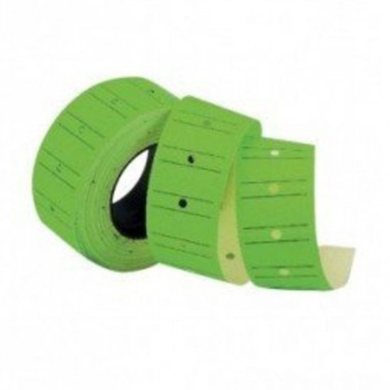 TANEX 12X21MM FİYAT ETİKETİ ÇİZGİLİ FLO YEŞİL 800ADET