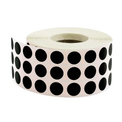 TANEX ETİKET NOKTA 10MM 5000AD SİYAH