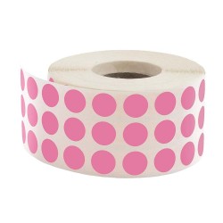 TANEX ETİKET NOKTA 10MM 5000AD PEMBE